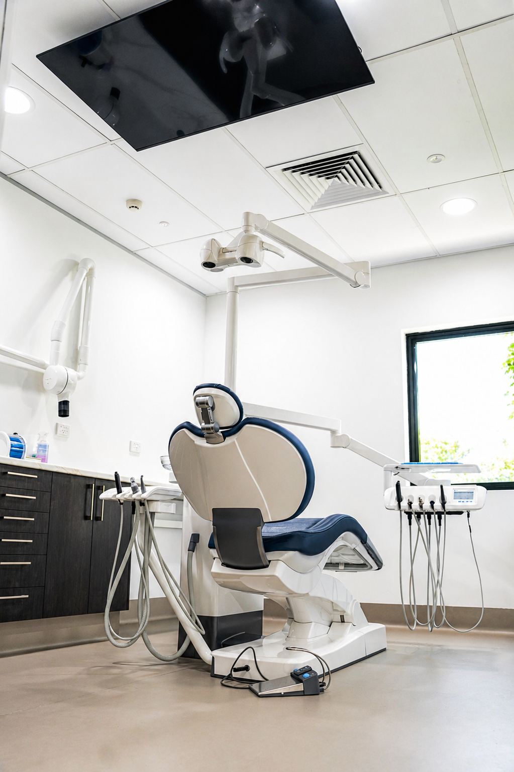 Happy dental patient after check-up at Quality Dental Care Sinnamon Park